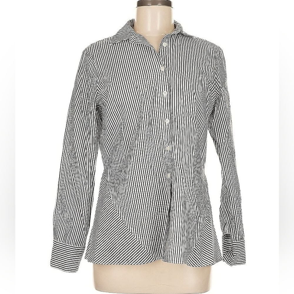 Derek Lam 10 Crosby Size M Long sleeve Striped button-down shirt